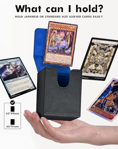 ZLCA Cthulhu Card Deck Box – Holds 100+ Sleeved Cards, Magnetic Closure, Includes Dividers