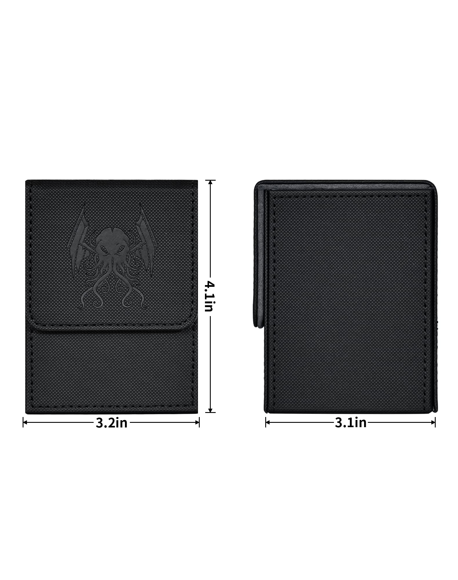 ZLCA Cthulhu Card Deck Box – Holds 100+ Sleeved Cards, Magnetic Closure, Includes Dividers