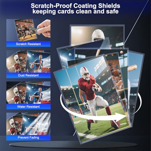 ZLinwly 1000 Clear Penny Card Sleeves – Standard Size 66x91mm, Acid-Free Polypropylene Protectors for TCG, Sports Cards & Collectibles