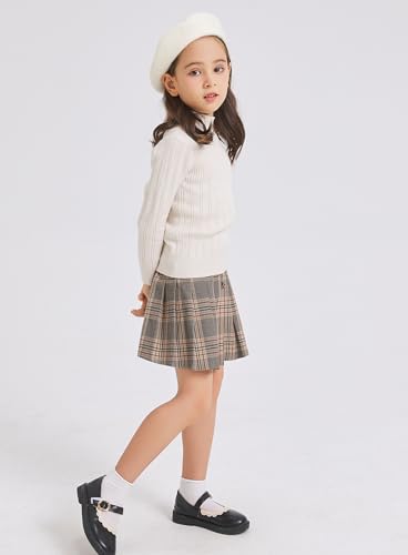 ZLYC Wool Kids Beret – French Artist Style for Girls, 90% Wool, Fits Ages 3–8