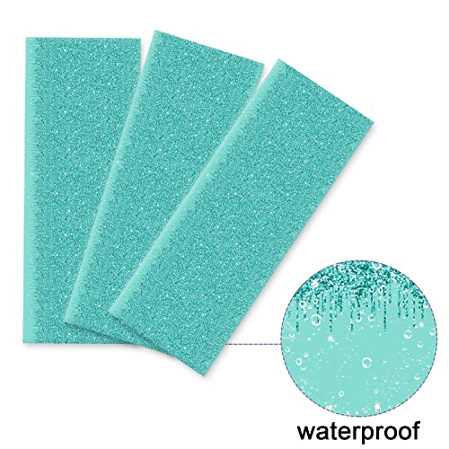 ZOIIWA 3-Pack Teal and Silver Plastic Tablecloths 54x108 Inch for Birthday Party Decor