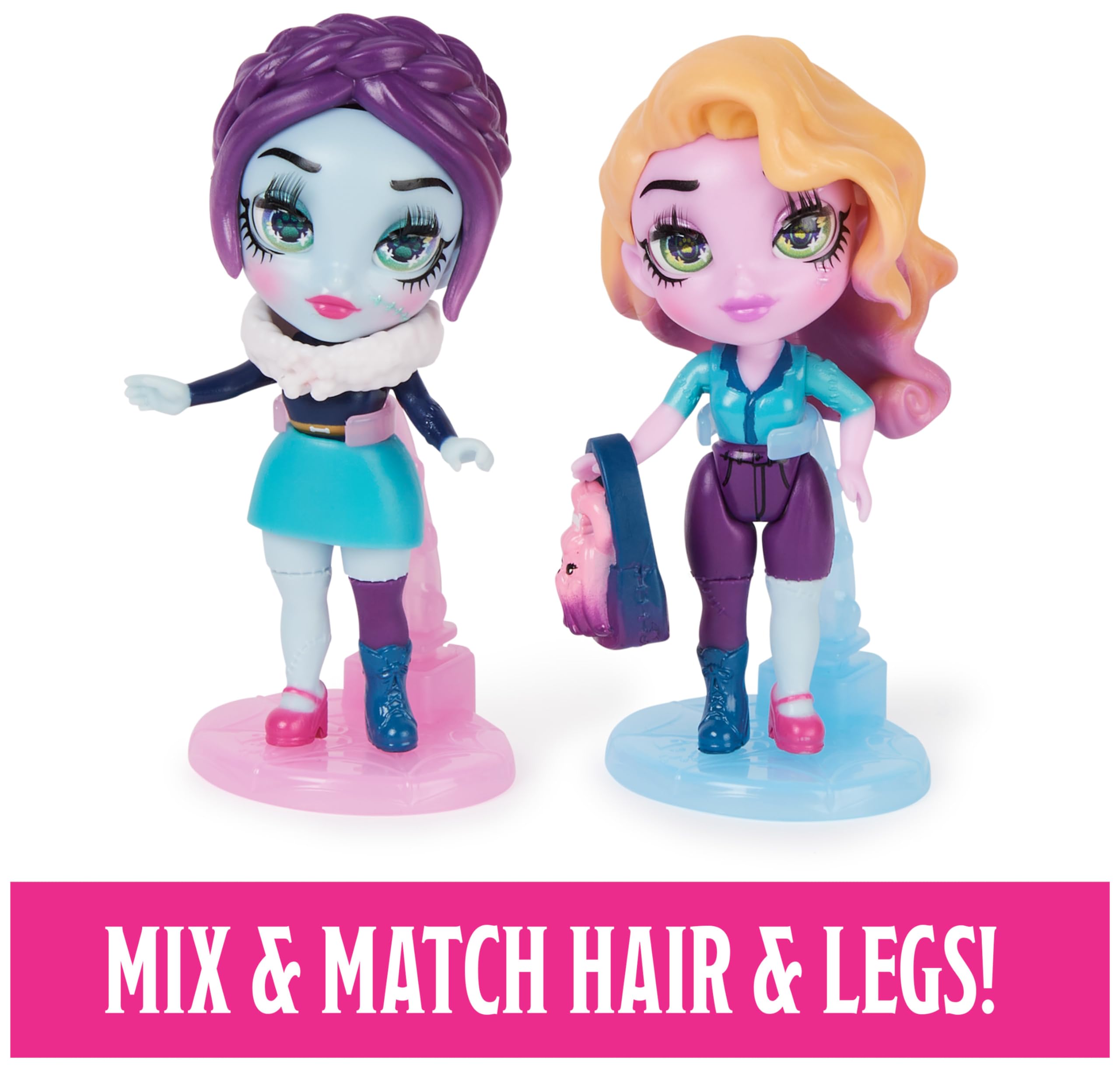 Zombaes Forever Rest in Show Deluxe Set - 2 Exclusive Zombie Dolls with Pets & Coffin Playset
