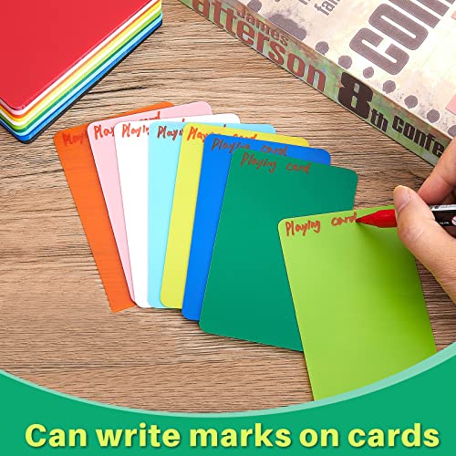 Zomiboo 100-Pack Trading Card Dividers – Tall Plastic Separators, 10 Colors, 2.7x4.2 Inches