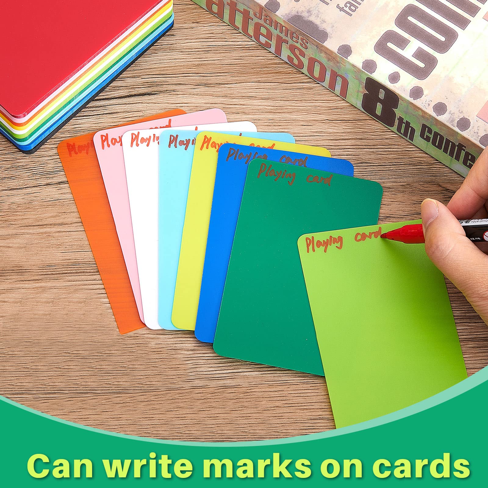 Zomiboo 100-Pack Trading Card Dividers – Tall Plastic Separators, 10 Colors, 2.7x4.2 Inches
