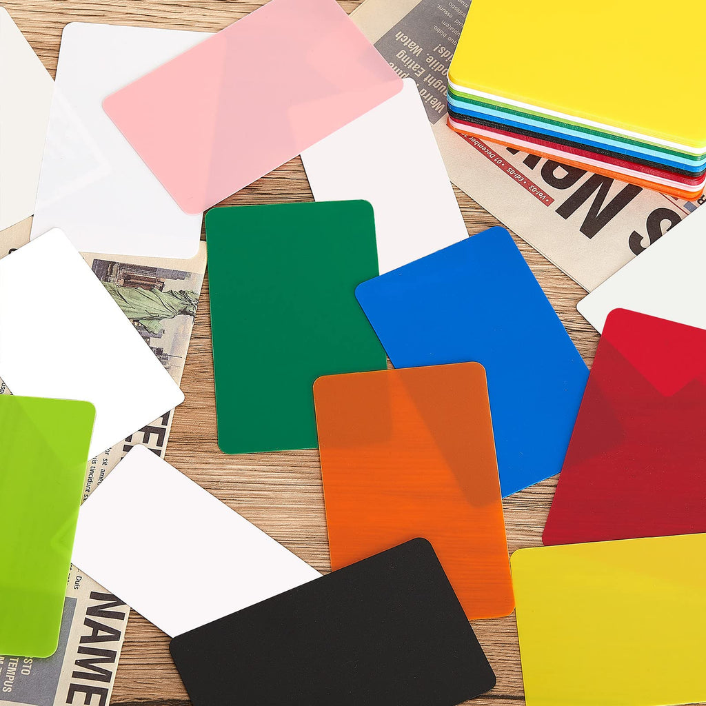 Zomiboo 100-Pack Trading Card Dividers – Tall Plastic Separators, 10 Colors, 2.7x4.2 Inches
