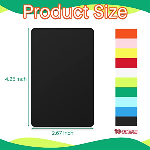 Zomiboo 100-Pack Trading Card Dividers – Tall Plastic Separators, 10 Colors, 2.7x4.2 Inches