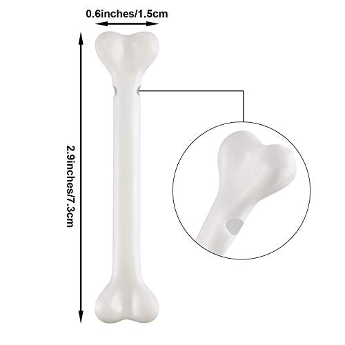 Zonon 24-Pack Mini Plastic Skeleton Bones for Halloween Costume DIY and Party Decor