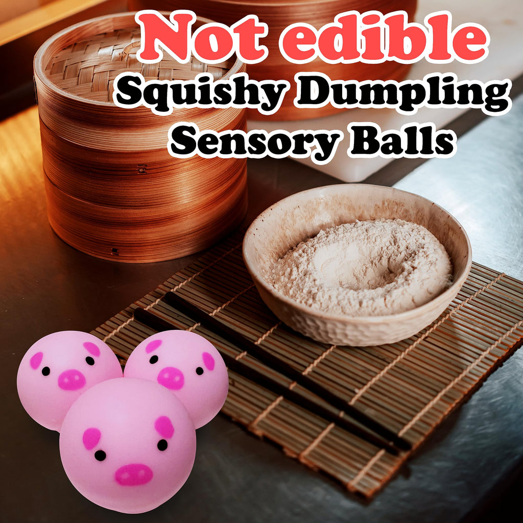 ZTATU Mini Pig Dumpling Squishy Toys (3 Pack) – Sensory Stress Relief for Adults & Kids