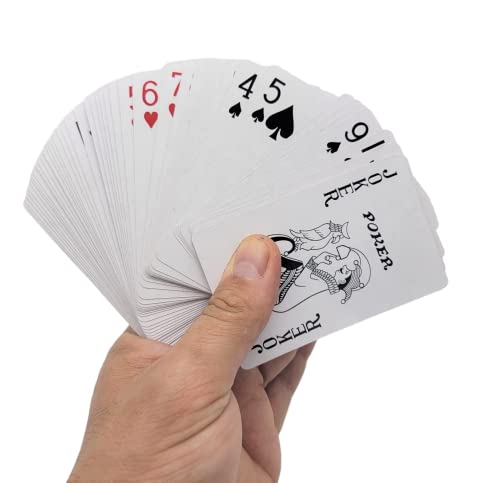 Zugar Land 6-Deck Playing Cards (3 Red + 3 Blue) - Plastic Coated, 55x86mm Poker/Blackjack/Bridge Size