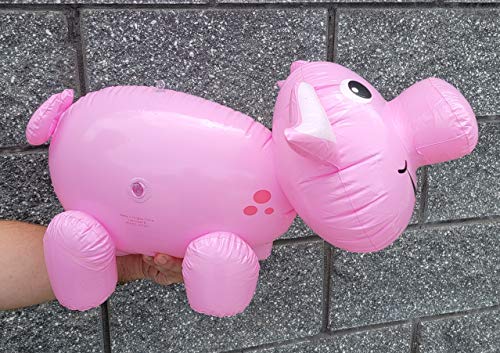 Zugar Land Large Inflatable Pink Pig (24") – Party Toy, Pool Float & Decoration