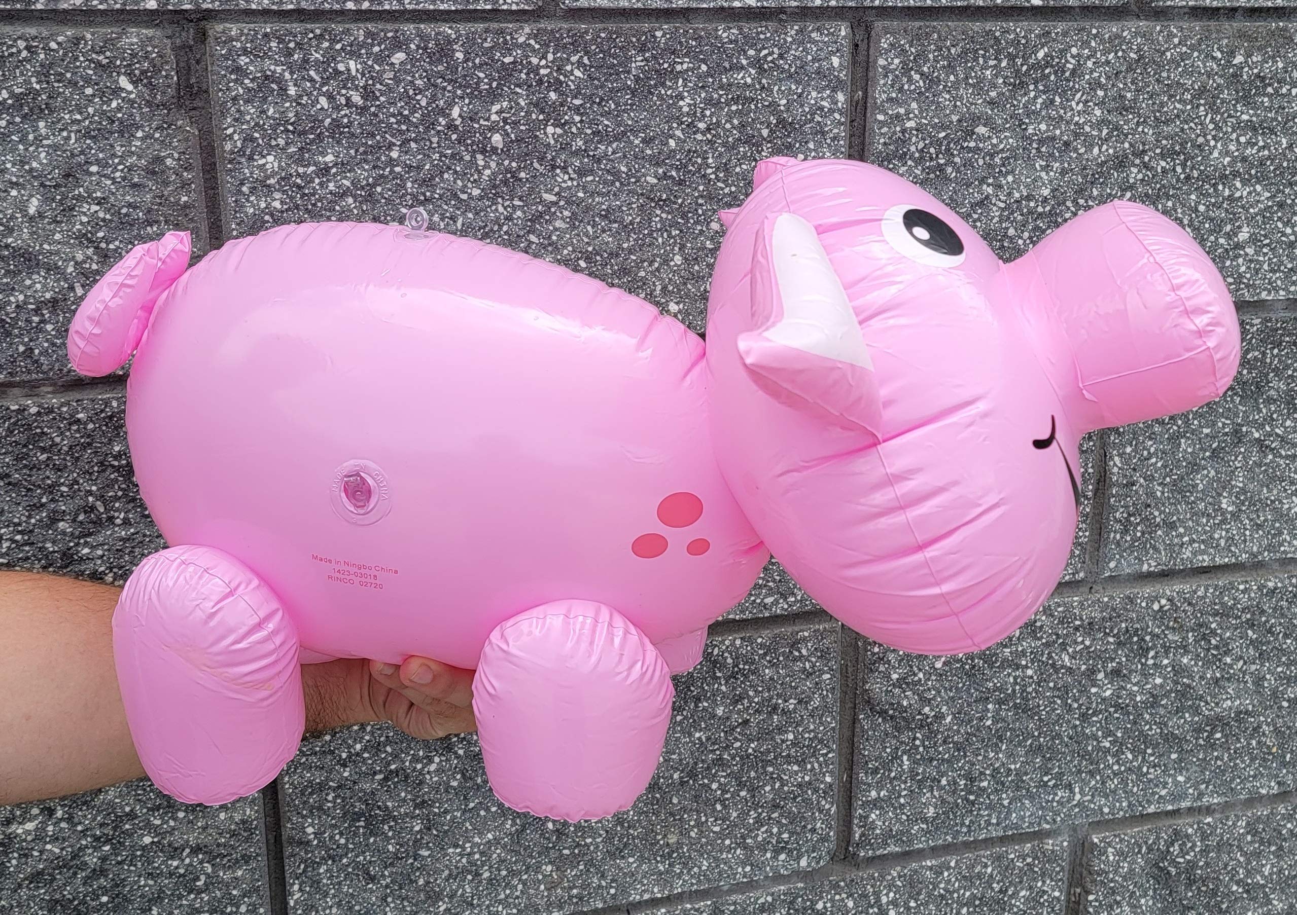 Zugar Land Large Inflatable Pink Pig (24") – Party Toy, Pool Float & Decoration
