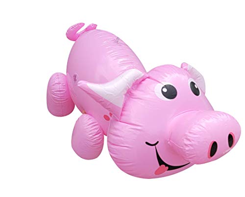 Zugar Land Large Inflatable Pink Pig (24") – Party Toy, Pool Float & Decoration
