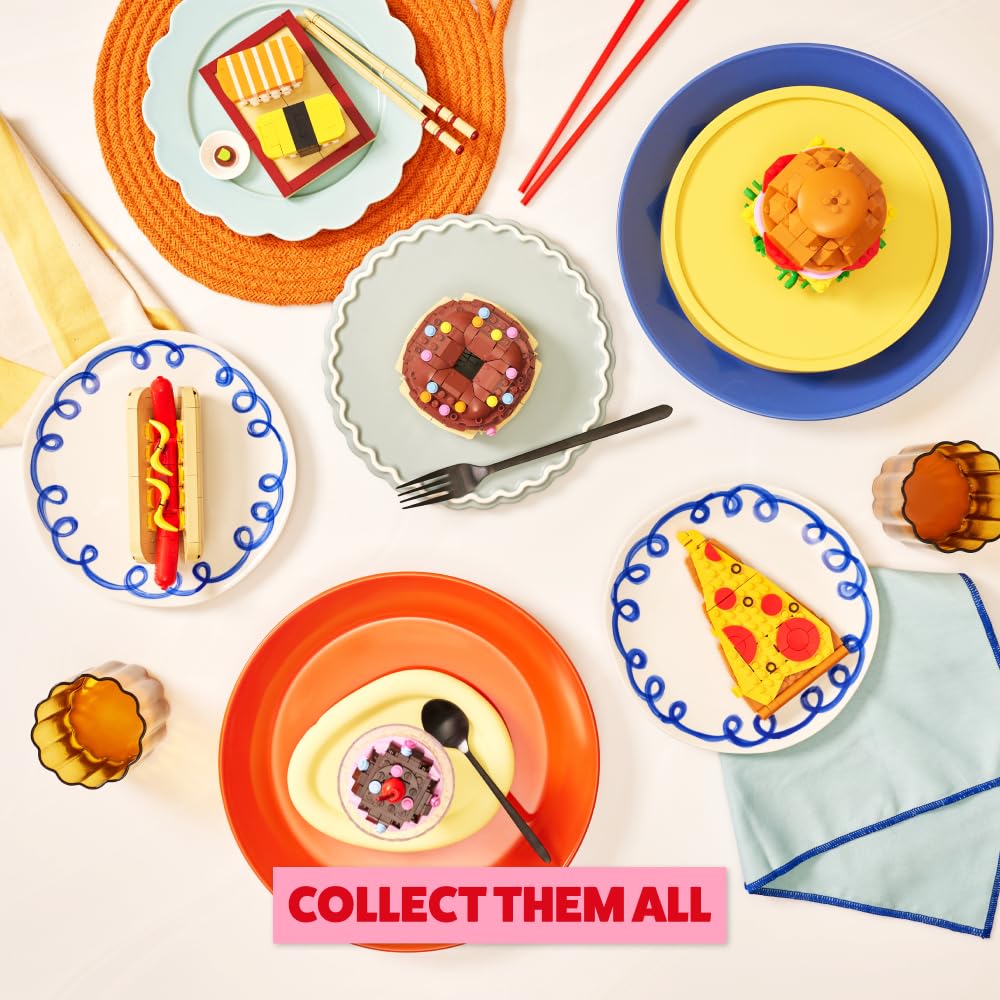 ZURU MAX Premium Snacks Hotdog Building Bricks Set – 200 Pieces, Compatible with Leading Brands