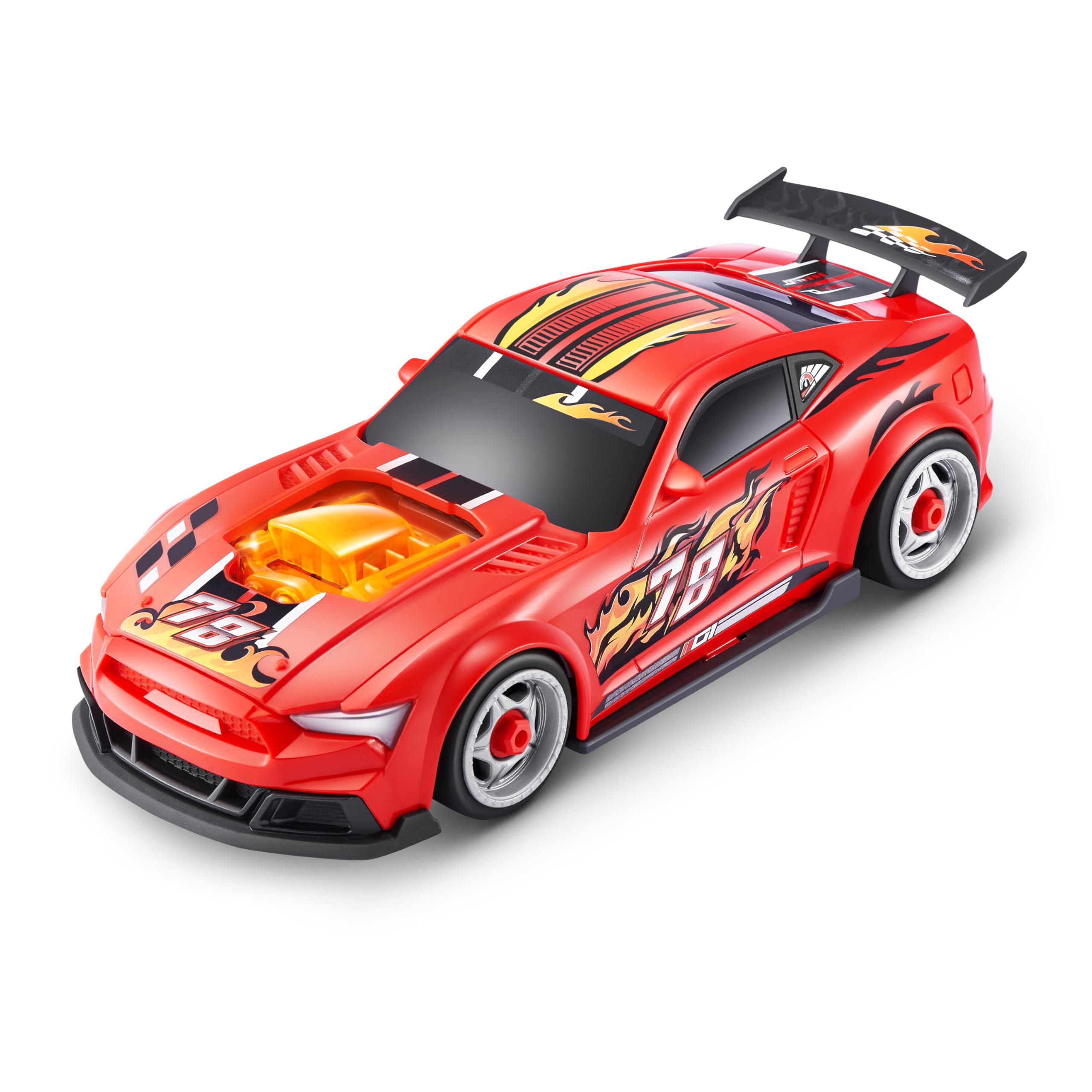 Zuru Metal Machines Speed Heroes Red: Build Your Own Custom Race Car with 20+ Surprises