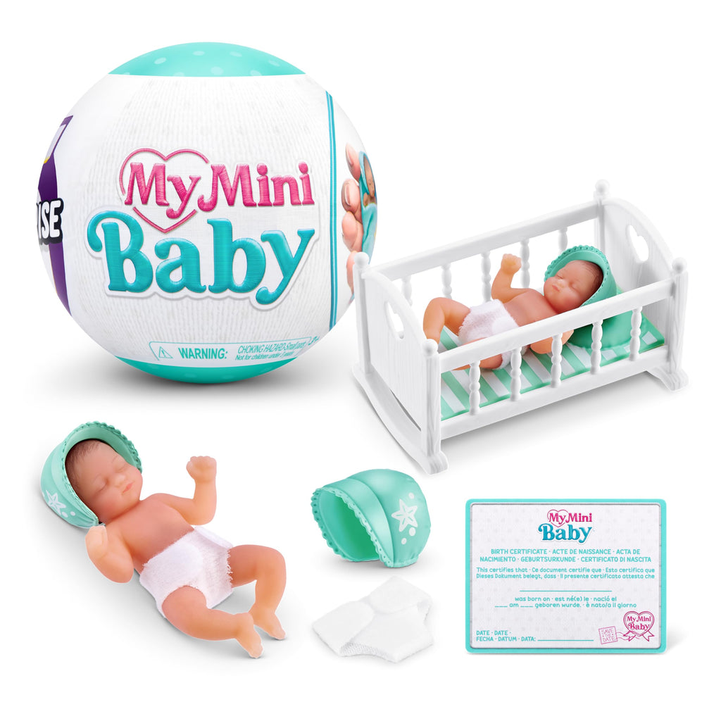 ZURU My Mini Baby Series 1 Mystery Capsule – 5 Surprise Collectible Doll with Accessories