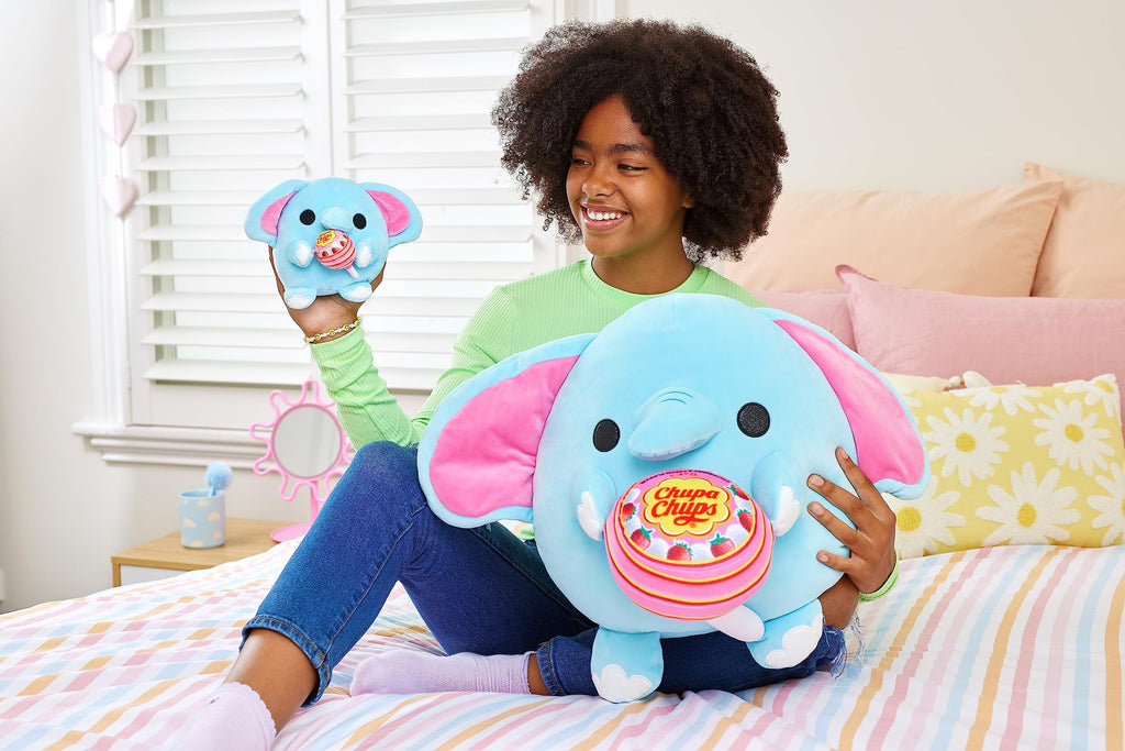 ZURU Snackles Super Sized Hippo Plush – 14 Inch Ultra Soft Stuffed Animal with Mentos Surprise