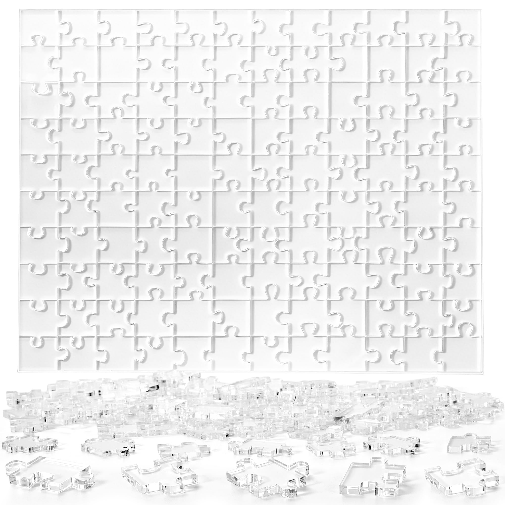 ZZYFGH 120-Piece Clear Acrylic Puzzle – Impossible Challenge for Adults