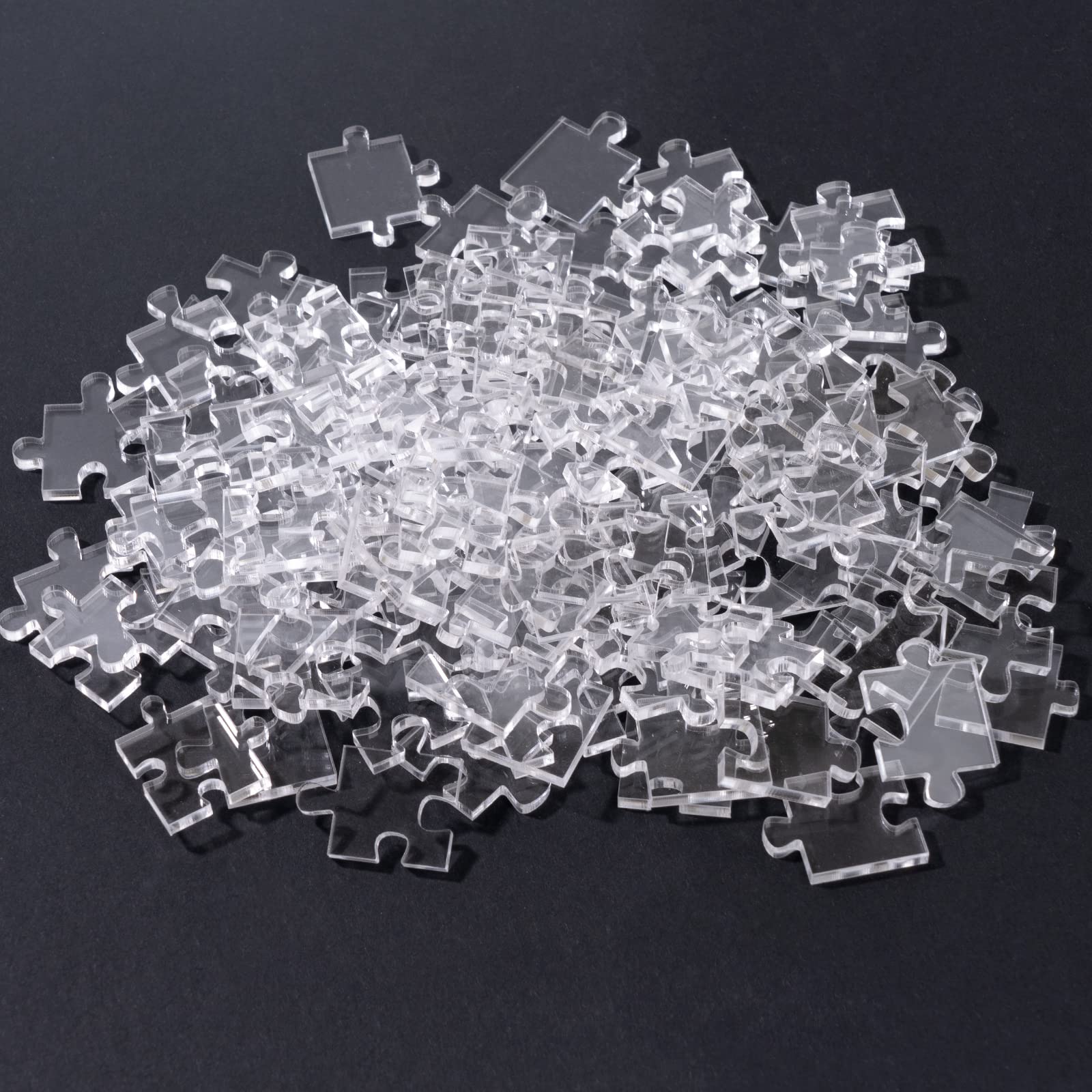 ZZYFGH 120-Piece Clear Acrylic Puzzle – Impossible Challenge for Adults